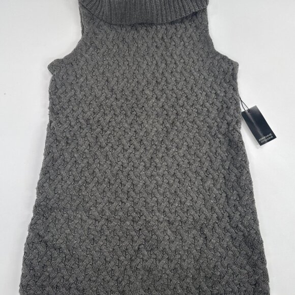 Adrienne Vittadini Wool Sleeveless Turtleneck Sweater Womens Small Tunic NEW - Picture 1 of 12